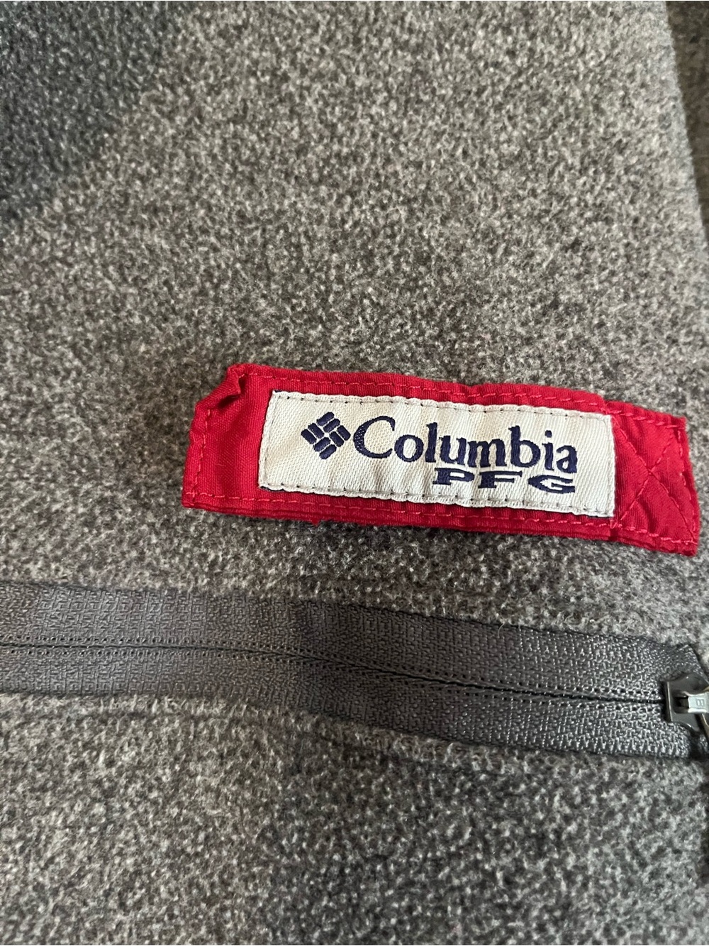 Men’s Columbia Gray Fleece Pullover, Alabama log embroidery - Picture 3 of 5